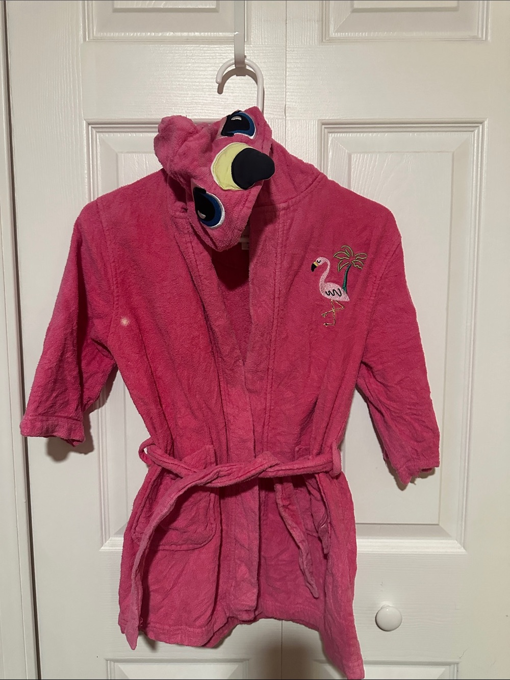 Nautica Kids Pink Flamingo Hooded Swim Coverup